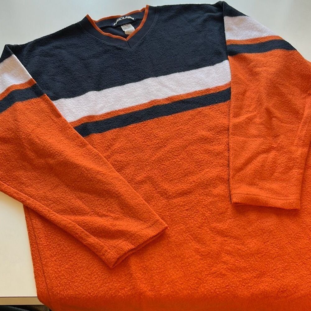 🇺🇸 Vintage Reclaim Cotton/Poly 3/4 Sleeve Pullover Sweatshirt Tagged L Fits M